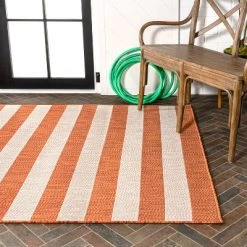 Negril Two-Tone Wide Stripe Indoor/Outdoor Area Rug - JONATHAN Y -Outdoor Decoration Store GUEST 9b73b0e3 31bd 4c45 ae36 129ad7e991d5