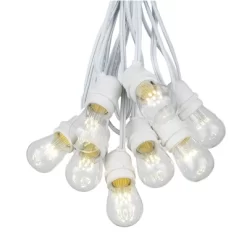 Novelty Lights Edison Outdoor String Lights With 50 In-Line Sockets White Wire 100 Feet 15 Novelty Lights Edison Outdoor String Lights With 50 In-Line Sockets White Wire 100 Feet -Outdoor Decoration Store GUEST 9baaa9bb 7b39 45ec b9e0 afa8b2cf6d0e