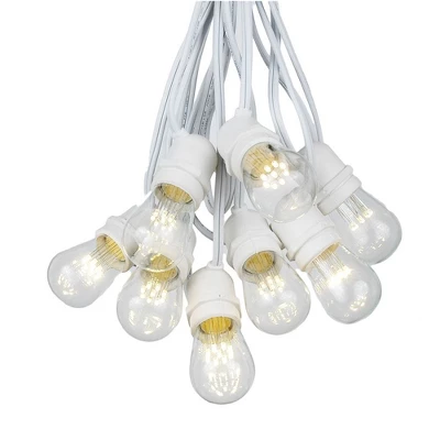Novelty Lights Edison Outdoor String Lights With 50 In-Line Sockets White Wire 100 Feet 9 Novelty Lights Edison Outdoor String Lights With 50 In-Line Sockets White Wire 100 Feet - Image 7