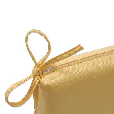 Pillow Perfect 18"x45" ECOM Canvas Outdoor Bench Cushion 3 Pillow Perfect 18"x45" ECOM Canvas Outdoor Bench Cushion