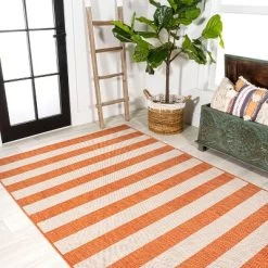 Negril Two-Tone Wide Stripe Indoor/Outdoor Area Rug - JONATHAN Y -Outdoor Decoration Store GUEST 9d75277f 2c02 4369 93a4 7e72faeac38d