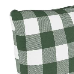 Classic Gingham Outdoor Throw Pillow Evergreen - Skyline Furniture -Outdoor Decoration Store GUEST 9dc6d514 f7dc 42fd a035 d6a53c70063a
