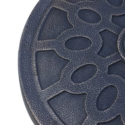 Outsunny 18" 26 Lbs Round Resin Umbrella Base Stand Market Parasol Holder With Beautiful Decorative Pattern & Easy Setup, For Φ1.5", Φ1.89" Pole, For Lawn, Deck, Backyard, Garden, Bronze 7 Outsunny 18" 26 Lbs Round Resin Umbrella Base Stand Market Parasol Holder With Beautiful Decorative Pattern & Easy Setup, For Φ1.5", Φ1.89" Pole, For Lawn, Deck, Backyard, Garden, Bronze - Image 5