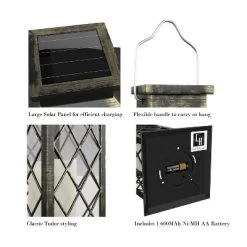 Hastings Home Solar Powered LED Lantern - Antique Bronze 11 Hastings Home Solar Powered LED Lantern - Antique Bronze -Outdoor Decoration Store GUEST a01aa6c4 1e8a 4439 989c 12310dd0c60c