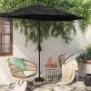 7.813'x8.83' Half Circle Patio Umbrella - Black Pole - Room Essentials™ -Outdoor Decoration Store GUEST a1beb6d3 f794 4645 9318 f06603a17137