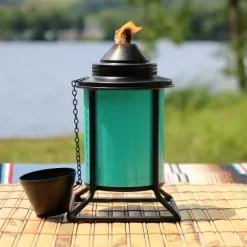 Sunnydaze Decor Sunnydaze Outdoor Metal Patio Deck Poolside Lawn Tabletop Torch Set - Green, Blue, Orange, And Brown -Outdoor Decoration Store GUEST a30267c5 78d7 4518 a5ef 30a89fbf18f4
