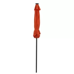 7.5' X 7.5' Solar LED Patio Umbrella Orange - Wellfor 15 7.5' X 7.5' Solar LED Patio Umbrella Orange - Wellfor -Outdoor Decoration Store GUEST a3250b30 d110 4fbb 8d6d 6f674b4381de