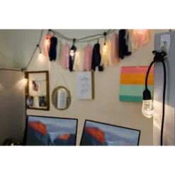 24ct Café Outdoor String Lights Integrated LED Bulb - Black Wire - Enbrighten 14 24ct Café Outdoor String Lights Integrated LED Bulb - Black Wire - Enbrighten -Outdoor Decoration Store GUEST a3399fb6 37ea 46f7 b5be 693825159663