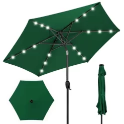 Best Choice Products 7.5ft Outdoor Solar Patio Umbrella For Deck, Pool W/ Tilt, Crank, LED Lights -Outdoor Decoration Store GUEST a3b88748 8ad9 44e8 b4ba ac908e6724b1