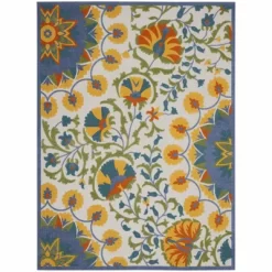 Nourison Aloha Transitional Floral Outdoor Area Rug -Outdoor Decoration Store GUEST a4cf8c08 6b27 45f9 b9dd 9edadcb4d235