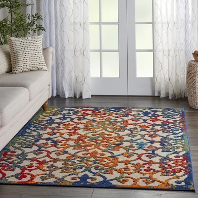 Nourison Aloha Contemporary Scroll Outdoor Rug 9 Nourison Aloha Contemporary Scroll Outdoor Rug - Image 7