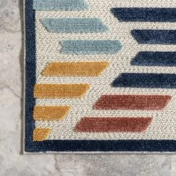 NuLOOM Brinn Geometric Striped Indoor/Outdoor Patio Area Rug -Outdoor Decoration Store GUEST a724ed26 0c91 401c a1c5 fa6c74c026d0
