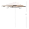 Tangkula 5ft Patio Square Market Table Umbrella Shelter 4 Sturdy Ribs 2 Tangkula 5ft Patio Square Market Table Umbrella Shelter 4 Sturdy Ribs -Outdoor Decoration Store GUEST a7cbb362 e6ed 4ff6 9da1 c64a7e31dfe9