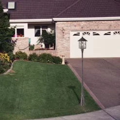 Franklin Iron Works French Garden Rustic Farmhouse Outdoor Post Light Bronze Leaf And Vine Motif 17" Clear Seedy Glass For Exterior Light Barn Deck -Outdoor Decoration Store GUEST a85e2ff8 745c 44a1 8951 6aa7b4379715