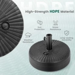 Costway 18'' Patio Fillable Round Umbrella Base Stand Holder Fit Pole 1.5''/1.9'' Weighted 16 Costway 18'' Patio Fillable Round Umbrella Base Stand Holder Fit Pole 1.5''/1.9'' Weighted -Outdoor Decoration Store GUEST a897aead 064c 485c 89cc 13f824cecbd3