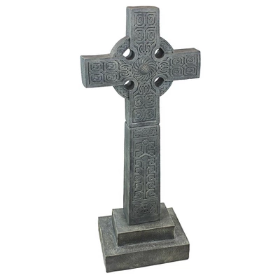 Design Toscano Full-Size Chisholm Highland Celtic Cross Statue 3 Design Toscano Full-Size Chisholm Highland Celtic Cross Statue