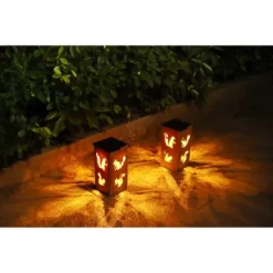 Techko Maid LED Solar 10.8" Portable Squirrel Cut Out Decorative Outdoor Lantern Clear -Outdoor Decoration Store GUEST aa0eeb5b 1c95 4622 bba1 392b42ee8595