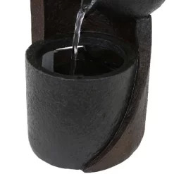 Sunnydaze Decor Sunnydaze Indoor Home Decorative Resin 3-Tier Descending Bowls Tabletop Water Fountain - 9" - Dark Brown -Outdoor Decoration Store GUEST aa891eff f32b 4ba7 945c b0640061788b