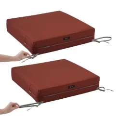 21" X 19" X 5" Ravenna Water-Resistant Patio Seat Cushion Spice - Classic Accessories -Outdoor Decoration Store GUEST aba7793b 33f1 4546 bbeb f57c35d71431