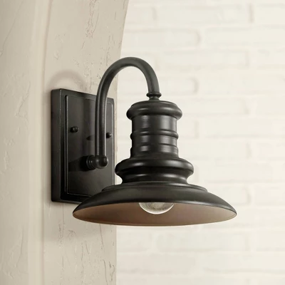 Generation Lighting Redding Station 9" Wide Bronze Outdoor Barn Light 3 Generation Lighting Redding Station 9" Wide Bronze Outdoor Barn Light