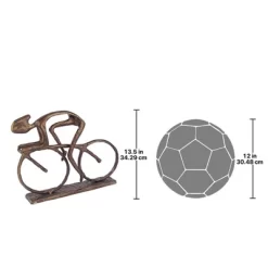 Design Toscano The Champion Cyclist Cast Metal Bike Racer Statue