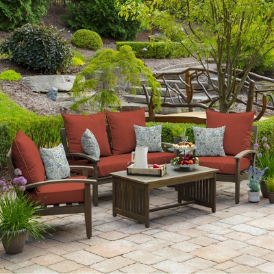 2pk Pistachio Botanical Outdoor Throw Pillows Green - Arden Selections 6 2pk Pistachio Botanical Outdoor Throw Pillows Green - Arden Selections - Image 4