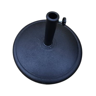 42Ibs Resin Patio Umbrella Base Black - Wellfor 5 42Ibs Resin Patio Umbrella Base Black - Wellfor - Image 3