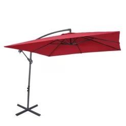 8.2' X 8.2' Square Patio Offset Deck Umbrellas With Cross Base - Wellfor 27 8.2' X 8.2' Square Patio Offset Deck Umbrellas With Cross Base - Wellfor -Outdoor Decoration Store GUEST ae41eb3a dd6f 47a0 8142 290f11c24eab