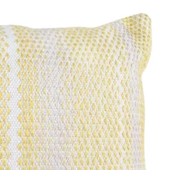 Yellow & Gray 14X22 Hand Woven Filled Outdoor Pillow - Foreside Home & Garden -Outdoor Decoration Store GUEST ae48ddb8 6b69 499d 94d3 6fddc7e54ac5