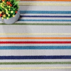 Coastal Geometric Casual Stripe Indoor Outdoor Area Rug By Blue Nile Mills -Outdoor Decoration Store GUEST af1dc2c4 e957 4a1c b2e3 536031223077