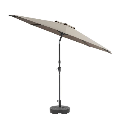 10' UV And Wind Resistant Tilting Market Patio Umbrella With Base - CorLiving 9 10' UV And Wind Resistant Tilting Market Patio Umbrella With Base - CorLiving - Image 7
