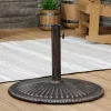 Sunnydaze Decor Sunnydaze Outdoor Heavy-Duty Cast Iron Decorative Ridged Design Round Patio Umbrella Base Stand - 22" - Bronze -Outdoor Decoration Store GUEST b1c62b0c ba1d 48ef 8bc8 2a8eb98d45c2