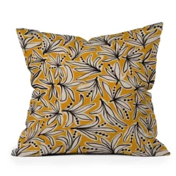 Alisa Galitsyna Lily Flower Outdoor Throw Pillow Yellow - Deny Designs -Outdoor Decoration Store GUEST b20affb6 5f5c 44aa 8bf0 283e6dd95610