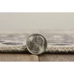 Warson Washable Outdoor Rug Ivory/Brown - Linon -Outdoor Decoration Store GUEST b295a36a 671e 4f01 b7b3 d2481c41bf02