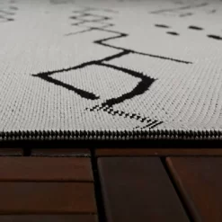 Grace Sketch Diamond Indoor/Outdoor Rug - Black/White - Project 62™ -Outdoor Decoration Store GUEST b312d6ea 5022 4a83 8d49 d370cd489ddc