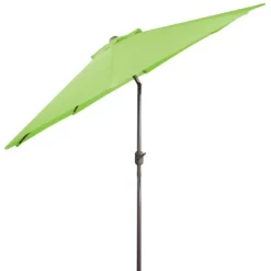 Northlight 9ft Outdoor Patio Market Umbrella With Hand Crank And Tilt, Lime Green -Outdoor Decoration Store GUEST b383127e 3e12 408d 8895 2edd8057f3de