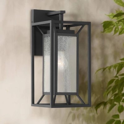 Minka Lavery Modern Outdoor Wall Light Fixture Sand Coal 16 1/2" Clear Seeded Glass For Post Exterior Barn Deck House Porch Patio 3 Minka Lavery Modern Outdoor Wall Light Fixture Sand Coal 16 1/2" Clear Seeded Glass For Post Exterior Barn Deck House Porch Patio