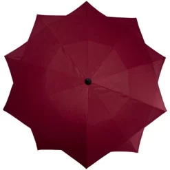 Northlight 8.85ft Outdoor Patio Lotus Umbrella With Hand Crank, Burgundy -Outdoor Decoration Store GUEST b4c33883 2ae6 4a00 8137 d3661bac23be
