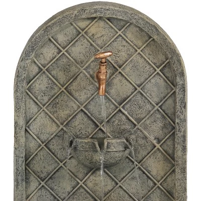 Sunnydaze Decor Sunnydaze 26"H Solar Polystone Messina Outdoor Wall-Mount Water Fountain 4 Sunnydaze Decor Sunnydaze 26"H Solar Polystone Messina Outdoor Wall-Mount Water Fountain - Image 2
