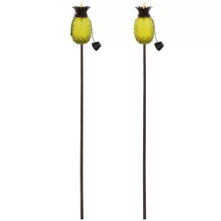 Sunnydaze Decor Sunnydaze Outdoor Adjustable Height 3-in-1 Glass Tropical Pineapple Torches With Connected Snuffs And Metal Poles - 2pk 14 Sunnydaze Decor Sunnydaze Outdoor Adjustable Height 3-in-1 Glass Tropical Pineapple Torches With Connected Snuffs And Metal Poles - 2pk -Outdoor Decoration Store GUEST b5621be2 a884 4b0e ab02 92ecd31d5c51