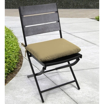 Outdoor Dining Seat Pad - Warm Beige - Jordan Manufacturing 3 Outdoor Dining Seat Pad - Warm Beige - Jordan Manufacturing