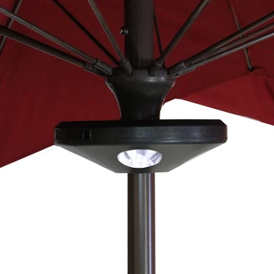 Northlight 8" Black 4-Panel Patio Umbrella Light With 20 LED's 5 Northlight 8" Black 4-Panel Patio Umbrella Light With 20 LED's - Image 3