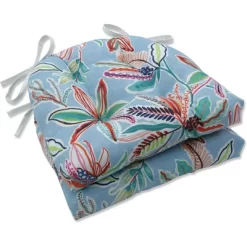 Set Of 2 Outdoor/Indoor Reversible Chair Pads Sunny Daze - Pillow Perfect -Outdoor Decoration Store GUEST b83a6a7e 8471 48b7 8174 9f663c493667 1