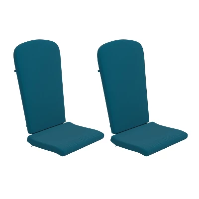 Merrick Lane Set Of 2 Indoor/Outdoor High Back Adirondack Chair Cushions With Elastic Strap And Water Resistant Covers 16 Merrick Lane Set Of 2 Indoor/Outdoor High Back Adirondack Chair Cushions With Elastic Strap And Water Resistant Covers - Image 14