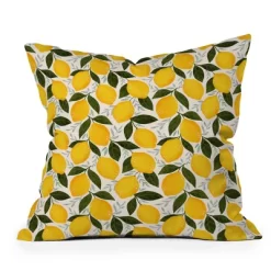 Avenie Mediterranean Summer Lemons Outdoor Throw Pillow Yellow - Deny Designs -Outdoor Decoration Store GUEST b99e600b df30 4c3e ae31 10927df804f0