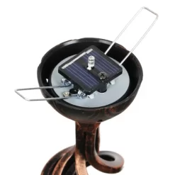 31" Crackle Glass Solar Ball Stake Blue - Exhart -Outdoor Decoration Store GUEST b9ce6595 cfbe 4fac aba9 e2fadf92bea7