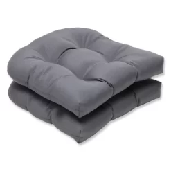 Pillow Perfect 2pc 19"x19" ECOM Canvas Outdoor Corner Seat Cushions -Outdoor Decoration Store GUEST baf892be 4b93 4b36 8eea 9d5cf7cea67f