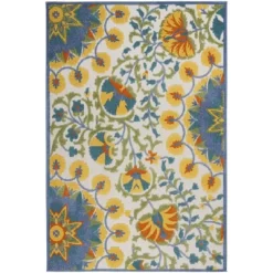 Nourison Aloha Transitional Floral Outdoor Area Rug -Outdoor Decoration Store GUEST bb4f6c89 dcad 464c ac5c a047163c55ec
