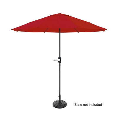 Nature Spring Steel Patio Umbrella For Table - Great For Deck, Balcony, Porch, Backyard, Or Poolside - 9', Red 3 Nature Spring Steel Patio Umbrella For Table - Great For Deck, Balcony, Porch, Backyard, Or Poolside - 9', Red