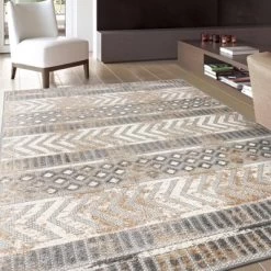 World Rug Gallery Distressed Geometric Indoor/Outdoor Area Rug -Outdoor Decoration Store GUEST bd76d6b8 5bd9 4cea be7e 99215378bcf4